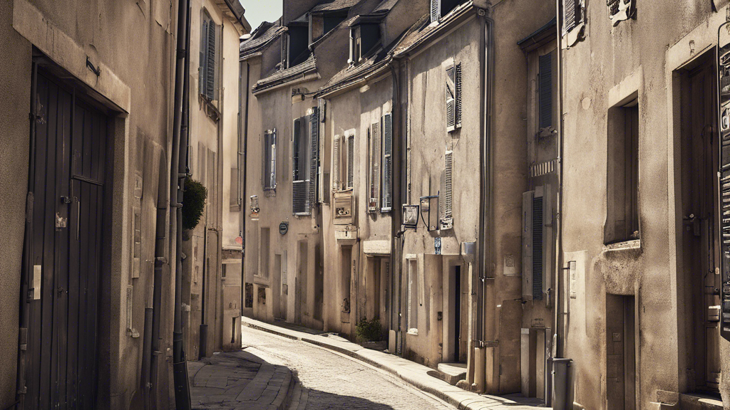 Illustration détaillée sur Découvrez la rue menant à l'impasse de la mécanique à Montrésor, France